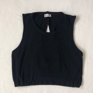 Free people Black Crop Top